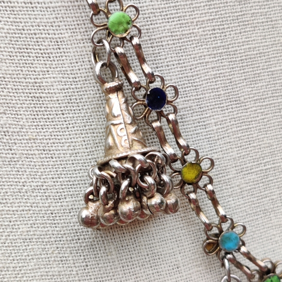 Antique boho tribal Tibetan gypsy necklace - Picture 11 of 14